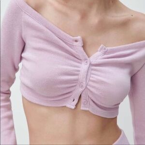 Zara Off Shoulder Cardigan